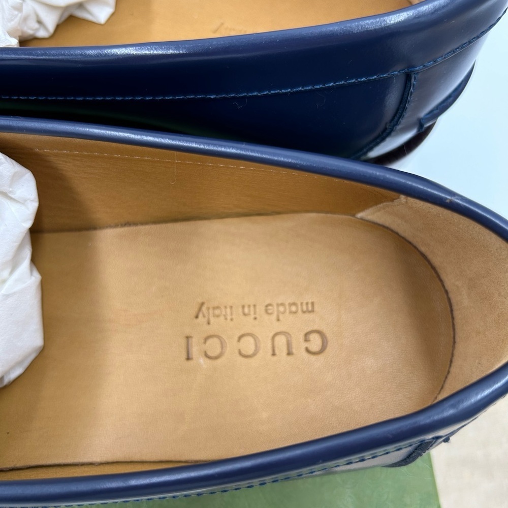 Men’s Gucci interlocking GG leather loafers size 11 made in Italy - Picture 5 of 9